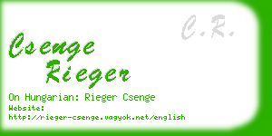 csenge rieger business card